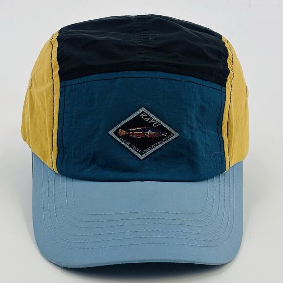 Kavu 5 Panel Hat Cap Clip Back Unisex Multicolor Outdoor Nylon Hiking - Picture 1 of 7
